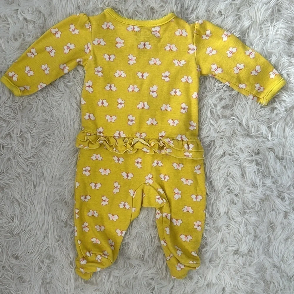 Butterfly footsie pajamas